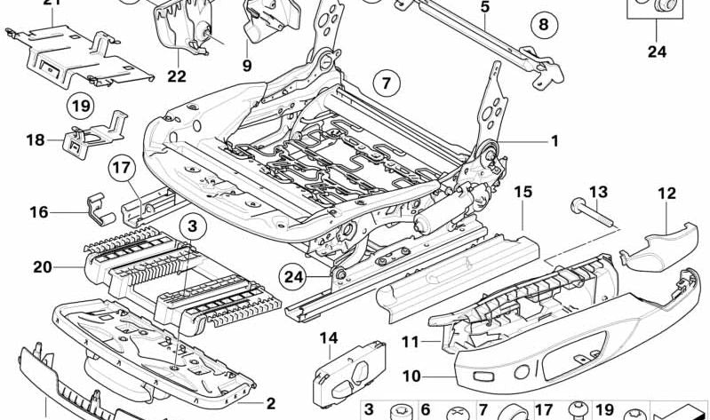 Cubierta de ajuste cinturón de seguridad derecha OEM 52106979632 para BMW E90, E91. Original BMW.