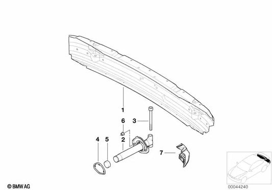 Soporte para BMW E39 (OEM 51128159371). Original BMW.