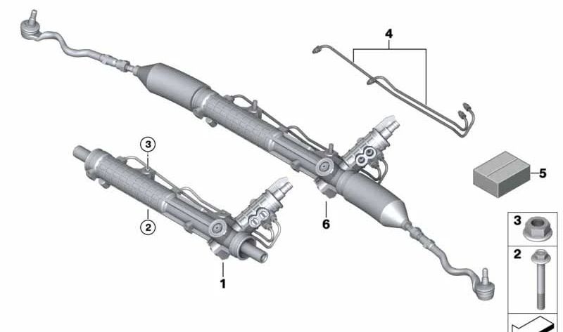 Tubería para BMW Serie 3 E36 (OEM 32131096282). Original BMW