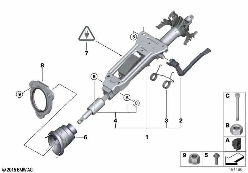 Resorte del Puente para BMW E81, E82, E87, E88, E90, E91, E92, E93, E84, E89 (OEM 32306767204). Original BMW