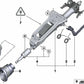 Ajuste de columna de dirección mecánico para BMW Serie 1 E81, E82, E87, E88, Serie 3 E90, E91, E92, E93 (OEM 32306786899). Original BMW