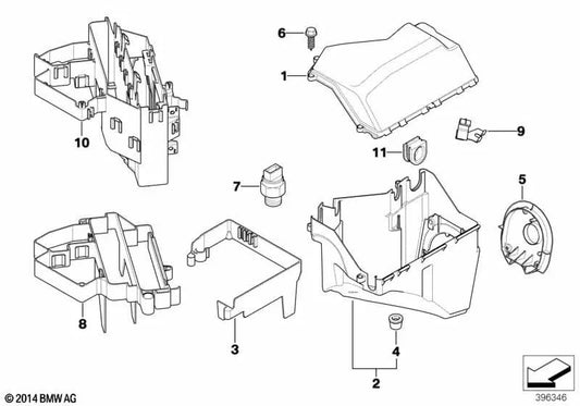 Tapón para BMW Serie 3 E46, X3 E83, E83N, Z4 E85 (OEM 12907570071). Original BMW