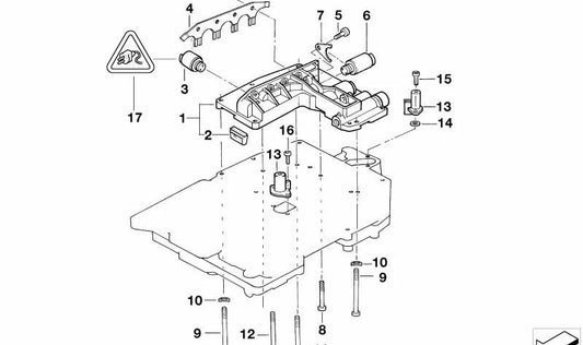 Distance ring for BMW 3 Series E36, 5 Series E34, E39, 7 Series E32, E38 (OEM 24341219317). Genuine BMW