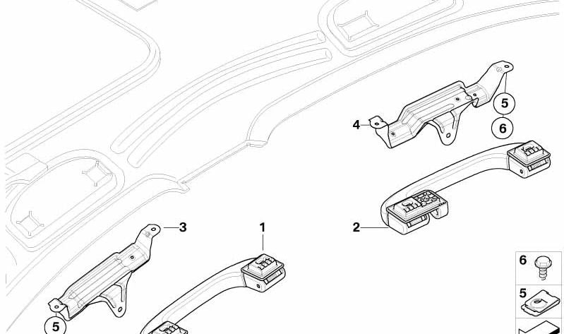 Rear right support for BMW 3 Series E90, E90N, E91N (OEM 51167058494). Original BMW