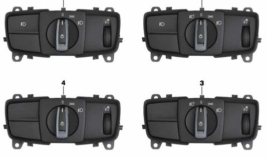 Module d'interrupteur d'éclairage OEM 61316847506 pour BMW F22, F23, F30, F31, F34, F32, F33, F36. BMW d'origine.