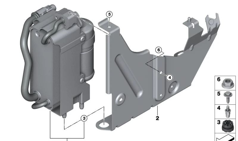 Condensador del aire acondicionado con secador para BMW G87, G80, G81, G82, G83 (OEM 64508088925). Original BMW