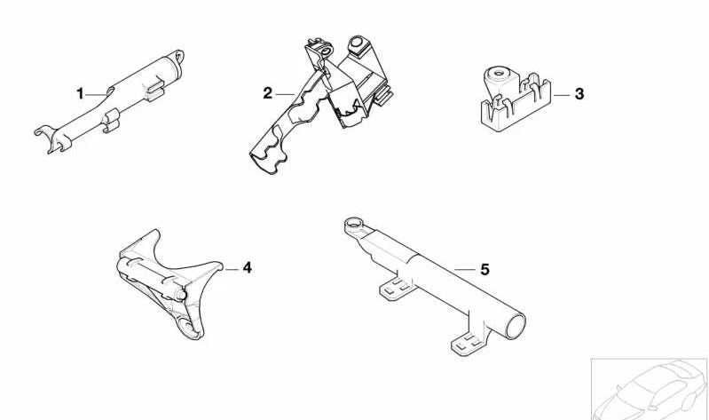 Soporte de Conexión para BMW Serie 7 E38, X5 E53 (OEM 61138352624). Original BMW