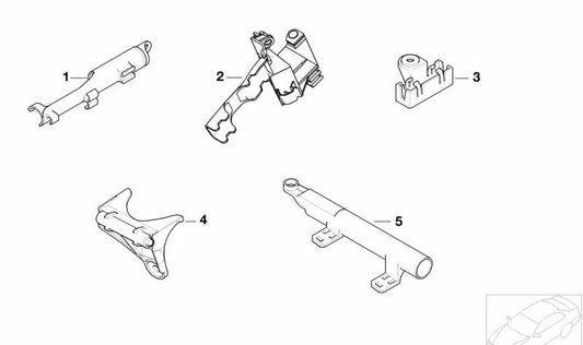 Soporte de Conexión para BMW Serie 7 E38, X5 E53 (OEM 61138352624). Original BMW