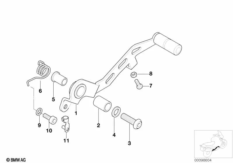 ISA-Tornillo para BMW Serie 1 E87, Serie 3 E46, E90, E91, E92, E93, Serie 5 E60, E61, F11, Serie 7 E65, X3 E83, X5 E53 (OEM 07129904976). Original BMW.