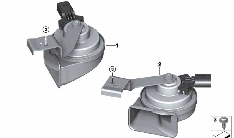 Fanfarria Aguda para BMW F48N, F39 (OEM 61338492761). Original BMW