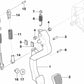 Tope de Amortiguación Pedal de Embrague para BMW E46, E39, E38, E85, E86, E89, E52 (OEM 35316750569). Original BMW