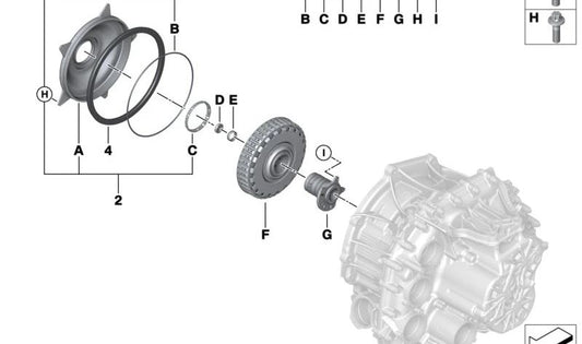 Dual Clutch for BMW 1 Series F70, 2 Series U06, X1 U11 U12, X2 U10, MINI F65 F66 U25 (OEM 28005A4A136). Original BMW