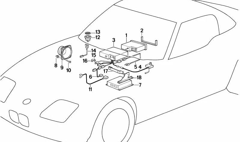 Soporte para BMW, varios modelos y series (OEM 65122297055). Original BMW