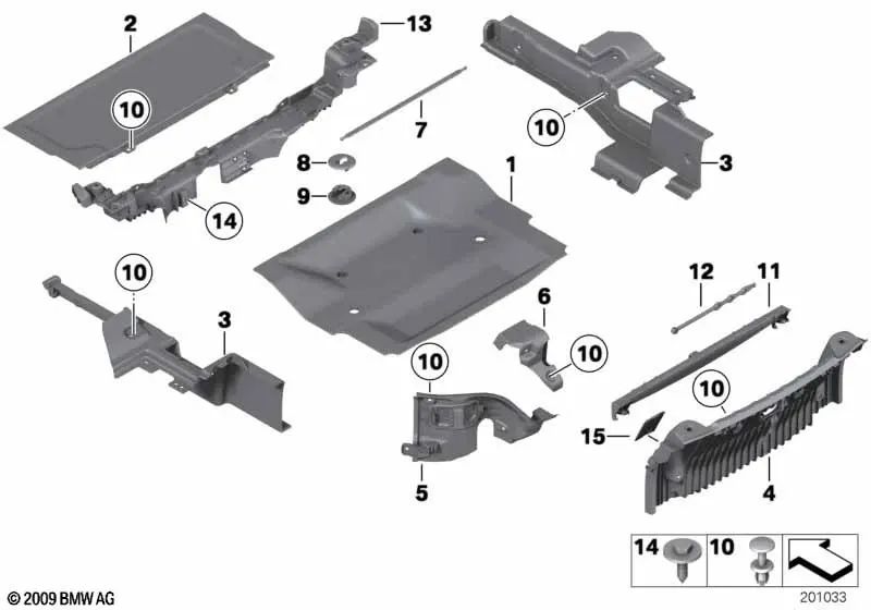 Halteband für BMW Z4 E89 (OEM 51477225249). Original BMW