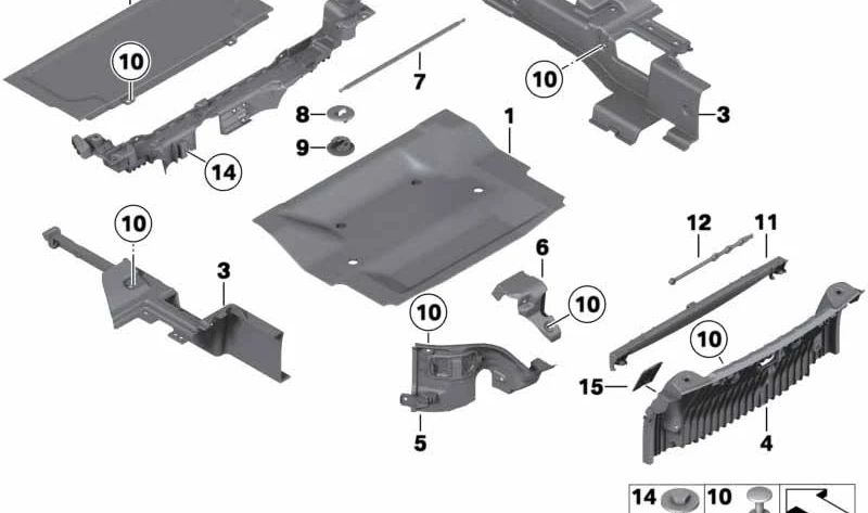 Cinta de fixação de placa traseira OEM 51477239944 para BMW Z4 E89. BMW originais.