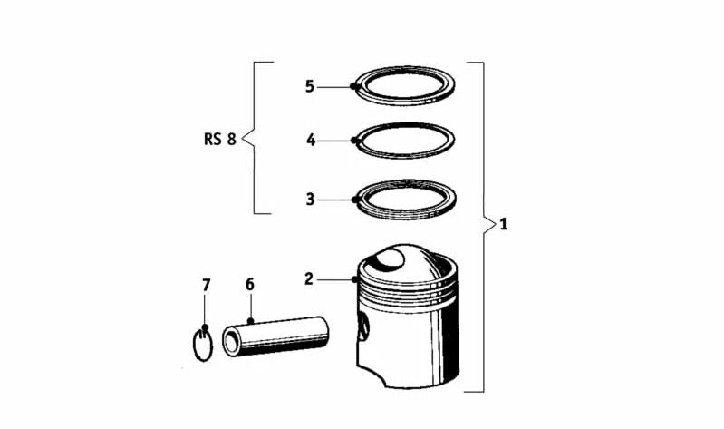 Pistón OEM 11250000651 para BMW Serie 1 (E81, E82, E87, E88), Serie 3 (E90, E91, E92, E93), Serie 5 (E60, E61), Serie 6 (E63, E64), X1 (E84), X3 (E83), X5 (E70), Z4 (E85, E89). Original BMW.