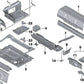 Bandeja de carga izquierda para BMW F90, G30, G31, G38, G32 (OEM 41007469333). Original BMW