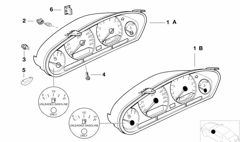 Etiqueta adhesiva "Gasolina sin plomo" OEM 71212122085 para BMW E36, E34. Original BMW.