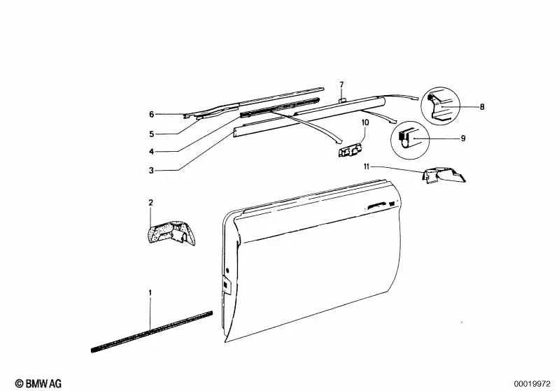 Abrazadera para BMW Serie 3 E46, F30 (OEM 51211819328). Original BMW