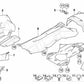 Aislamiento térmico silenciador trasero derecho para BMW Z4 E85, E86 (OEM 51487895576). Original BMW