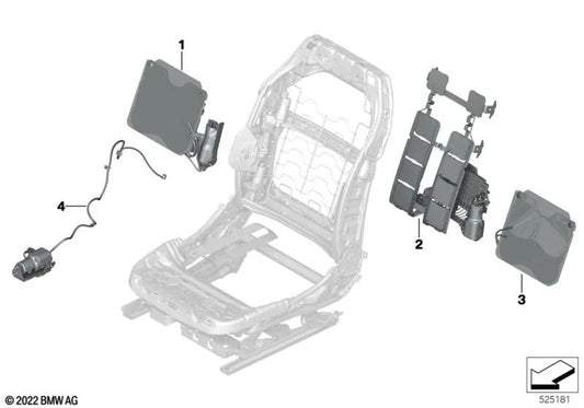 Bomba lumbar para BMW Serie 7 G70 (OEM 52106927185). Original BMW