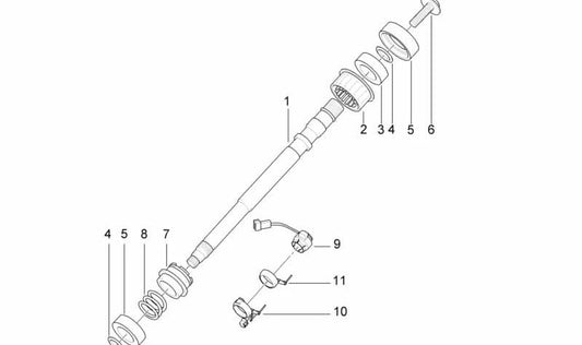 Sensor de ángulo de giro OEM 32351182787 para BMW E38, E39, E46, E53 (X5), E83 (X3). Original BMW.