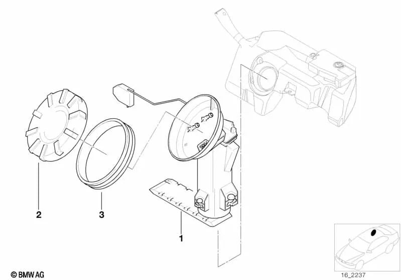 Bomba de combustible para BMW serie Z3. Original BMW.