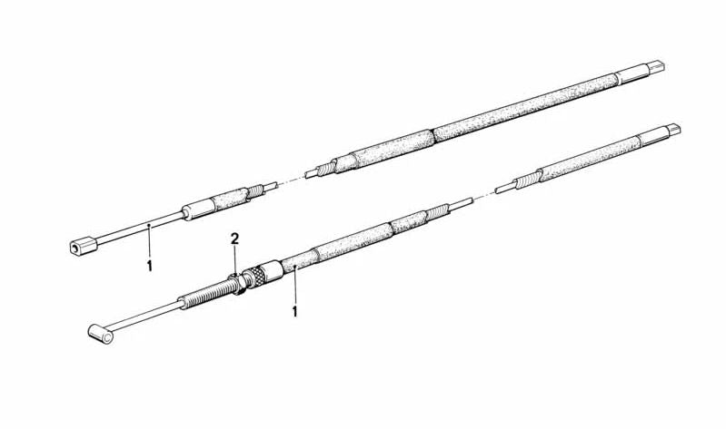 Cable de Acelerador para varios modelos/series de BMW (OEM 32731236617). Original BMW