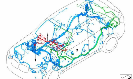 Hauptverkabelung für BMW X3 F97, G01 (OEM 61112457954). Original BMW