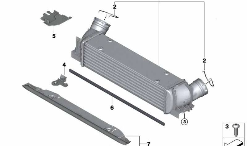 Clip para BMW Serie 1 E82, E88 Serie 3 E90, E91, E92, E93 (OEM 17117558386). Original BMW