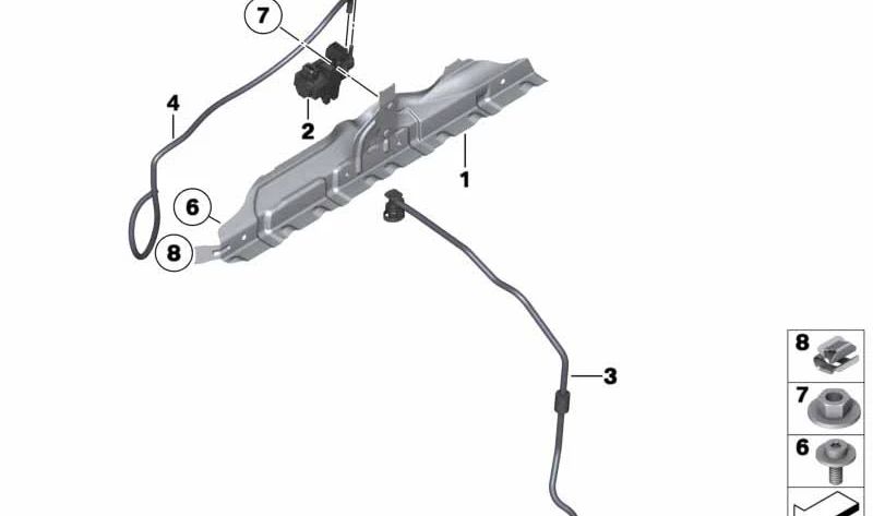 OEM 1165758579 intake collector for BMW E82, E88, F20, F21, F22, E90, E91, E92, E93, F30, F31, F07, F10, F11, F18, F06, F12, F13, F01, F02, E84 , F25, F26, E70, E71. BMW original.