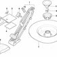 Caja de almacenamiento para rueda de repuesto para BMW Serie 3 E46 (OEM 71111095393). Original BMW.