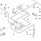 Soporte de la línea de combustible para BMW E36, E31 (OEM 16121180416). Original BMW