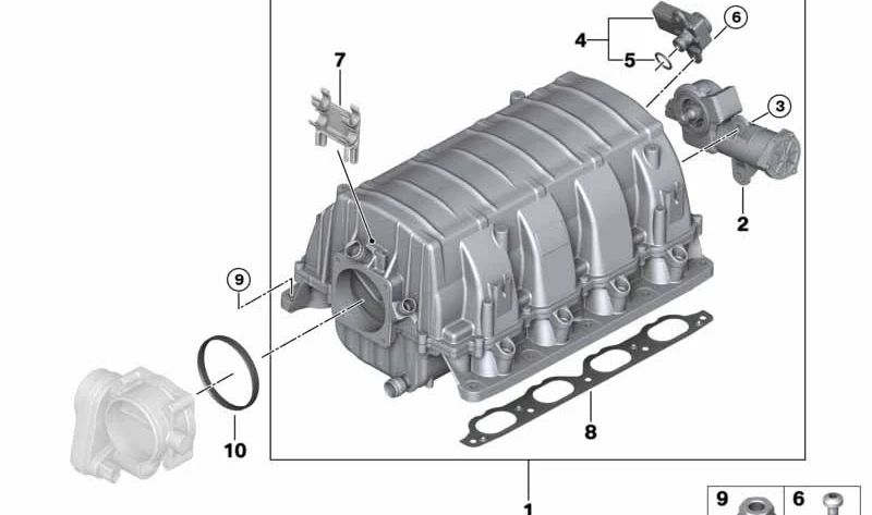 TORX OEM -Schraube 11617573830 für BMW E60, E61, E63, E64, E65, E66, E53. Original BMW.