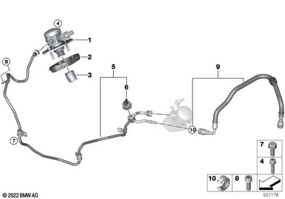 Sensor de baja presión para BMW E82, F87N, G87, E90, E91, E92, E93, F80, G20N, G21N, G80, G81, F82, F83, G26, G82, G83, F07, F10, F11, F18, F90, F06, F12, F13, F01, F02, F04, G12, G70, F91, F92, F93, F97, F98, E70, F85, F95, G05N, E71, F86, F96, G06N, G07