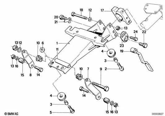 Palanca izquierda para BMW E28, E24 (OEM 32311155822). Original BMW