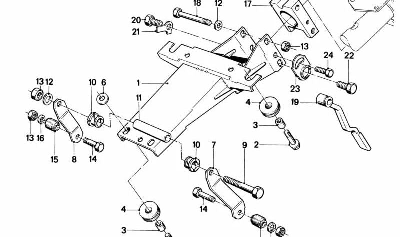 Manopla de câmbio OEM 32311152992 para BMW E12, E28, E24, E23. BMW originais.