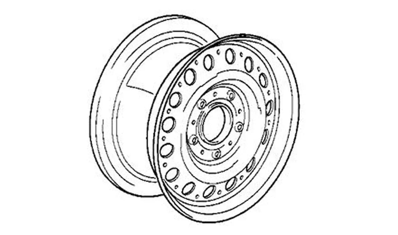 Llanta de acero Classic-Styling 1 para BMW E30 (OEM 36111178826). Original BMW