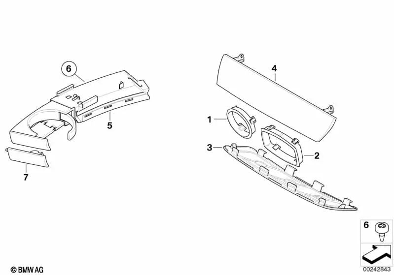 Cubierta inferior para BMW Z4 E85, E86 (OEM 51459128397). Original BMW.