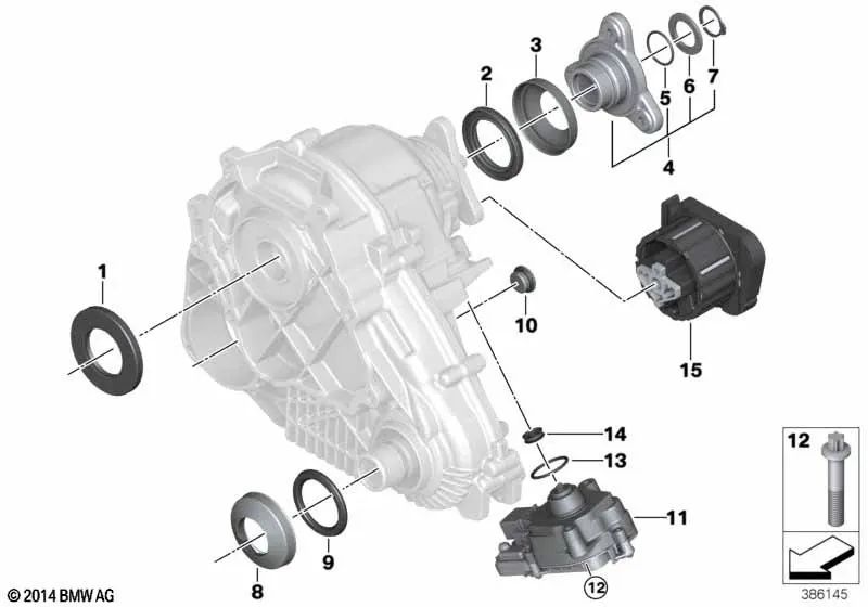 Placa protector antipolvo para BMW F25, F26, E70N, F15, F85, E71, F16, F86 (OEM 27107623529). Original BMW