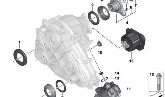 Vite ASA per la BMW 1 F20 Series, F21, Serie 2 F22, F23, Serie 3 F30, F31, F34, F35, 4 F32, F33, F36, 5 F07, F10, F11, F18n, Serie 6 F06, F12, F13, Serie 7 F01n, F02N, X1 E84, X3 X5 E70N, F15, F85, X6 E71, F16, F86 (OEM 27107593