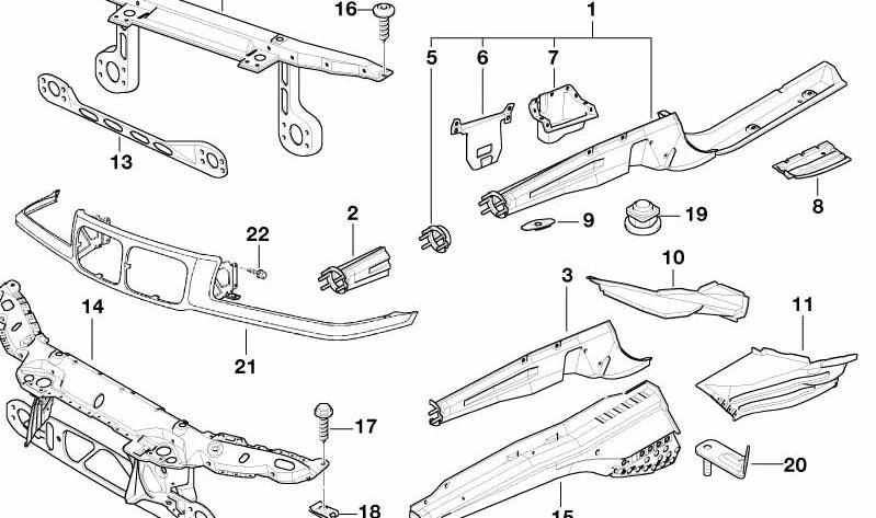 Support moteur droit pour BMW (OEM 41118401312). BMW d'origine