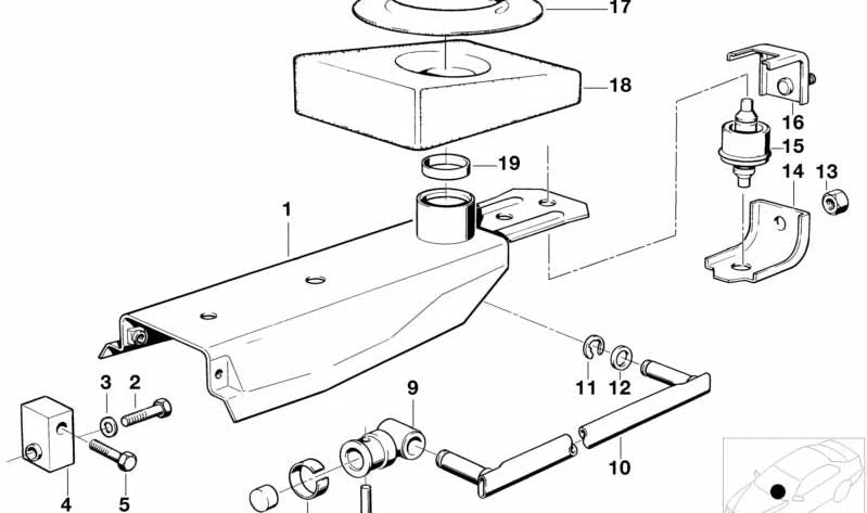 Palanca de cambio recta OEM 25111220324 para BMW E30, E28, E34, E24. Original BMW.