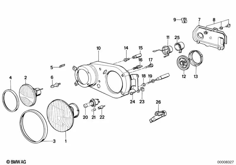 Abrazadera para BMW Serie 5 E28 (OEM 51711906172). Original BMW.