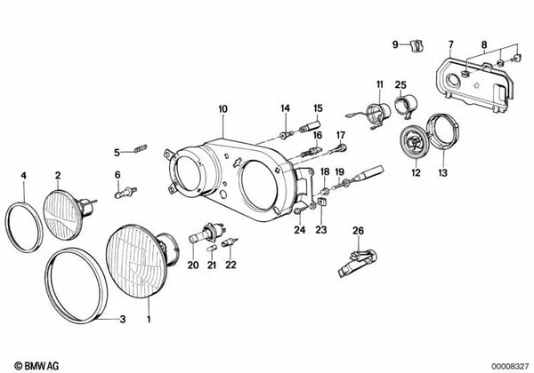 Abrazadera para BMW Serie 5 E28 (OEM 51711906172). Original BMW.