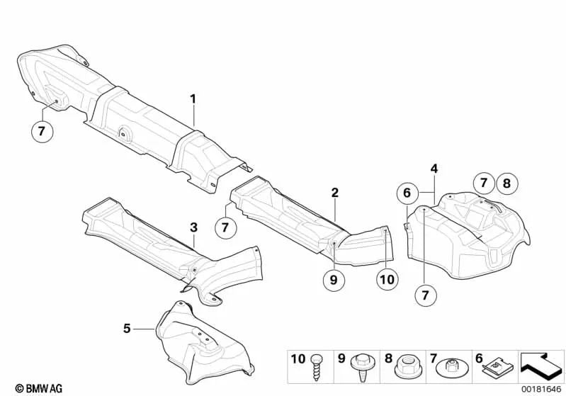 Tank thermal insulation for MINI R55, R55N (OEM 51482755121). Original MINI