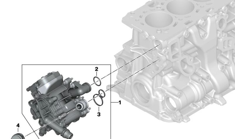 Junta para BMW Serie 1 F20N, F21N, Serie 2 F22, F23, Serie 3 F30N, F31N, G20, Serie 4 F32, F36, G22, Serie 5 G30, G31, Serie 6 G32, Serie 7 G11, X3 G01, X4 G02 (OEM 11538658574). Original BMW