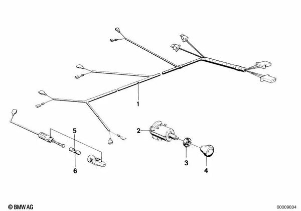 Controlador de mezcla con conectores planos para BMW E21, E12, E24, E23 (OEM 65111366390). Original BMW