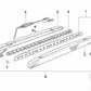 Tapa de cubierta para BMW Serie 5 E34 (OEM 63258355030). Original BMW