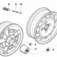 Tapacubos OEM 36131108344 para BMW (Modelos compatibles: Serie 3 E30, Serie 5 E28, Serie 5 E34, Serie 7 E23, Serie 7 E32). Original BMW.